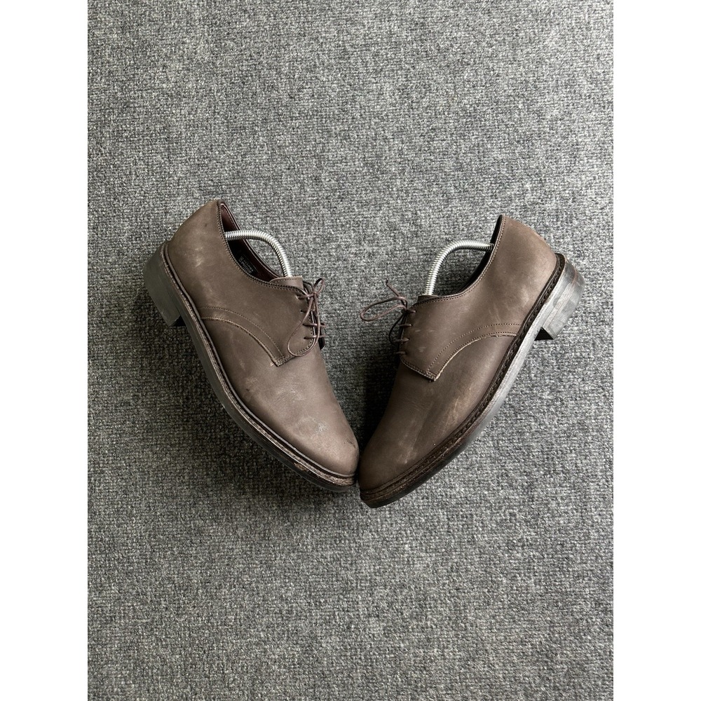 Men's Allen Edmonds Port Washington Brown Suede Derby Shoes, Size US 10 D